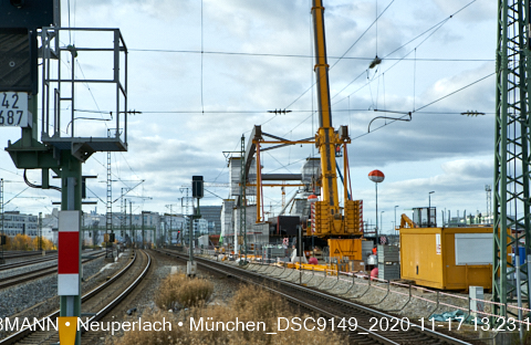 17.11.2020 - Laim und Hirschgarten Baustelle zu Stammstrecke 2 in München