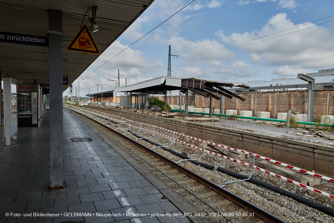 26.08.2023 - Abriss S-Bahnhof Laim