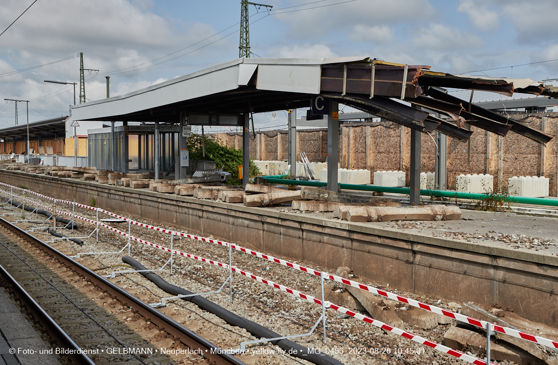26.08.2023 - Abriss S-Bahnhof Laim